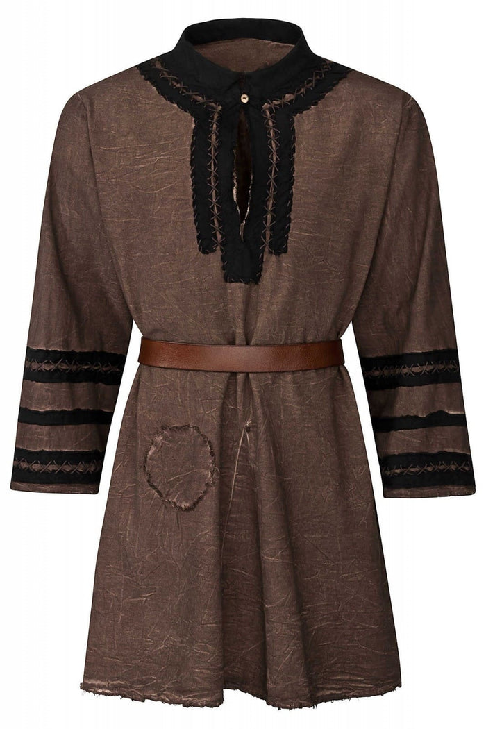 Tunic Halfdan, medieval, brown