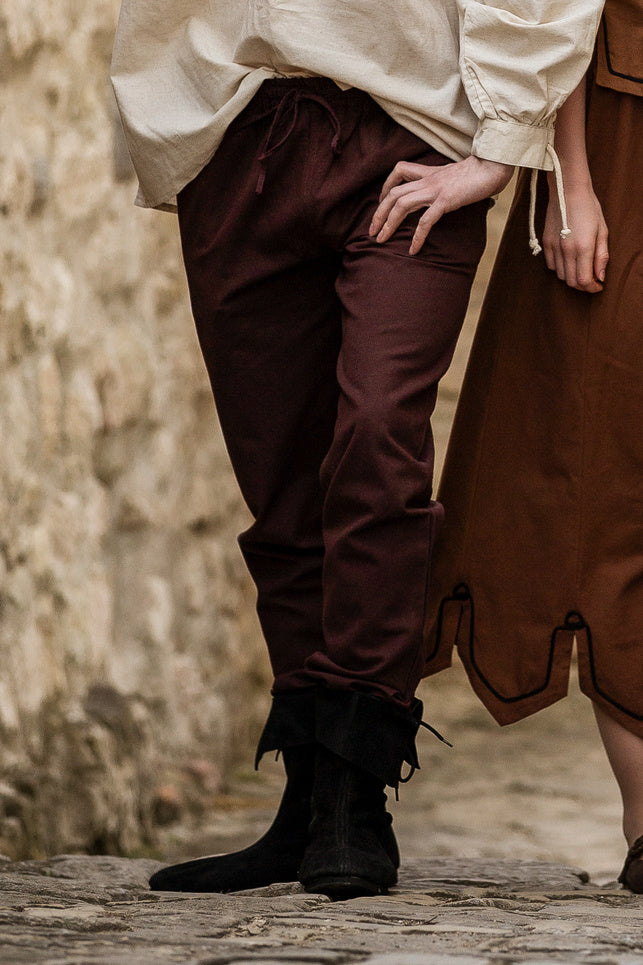 Bomuldsbukser Alin, mørkebrun