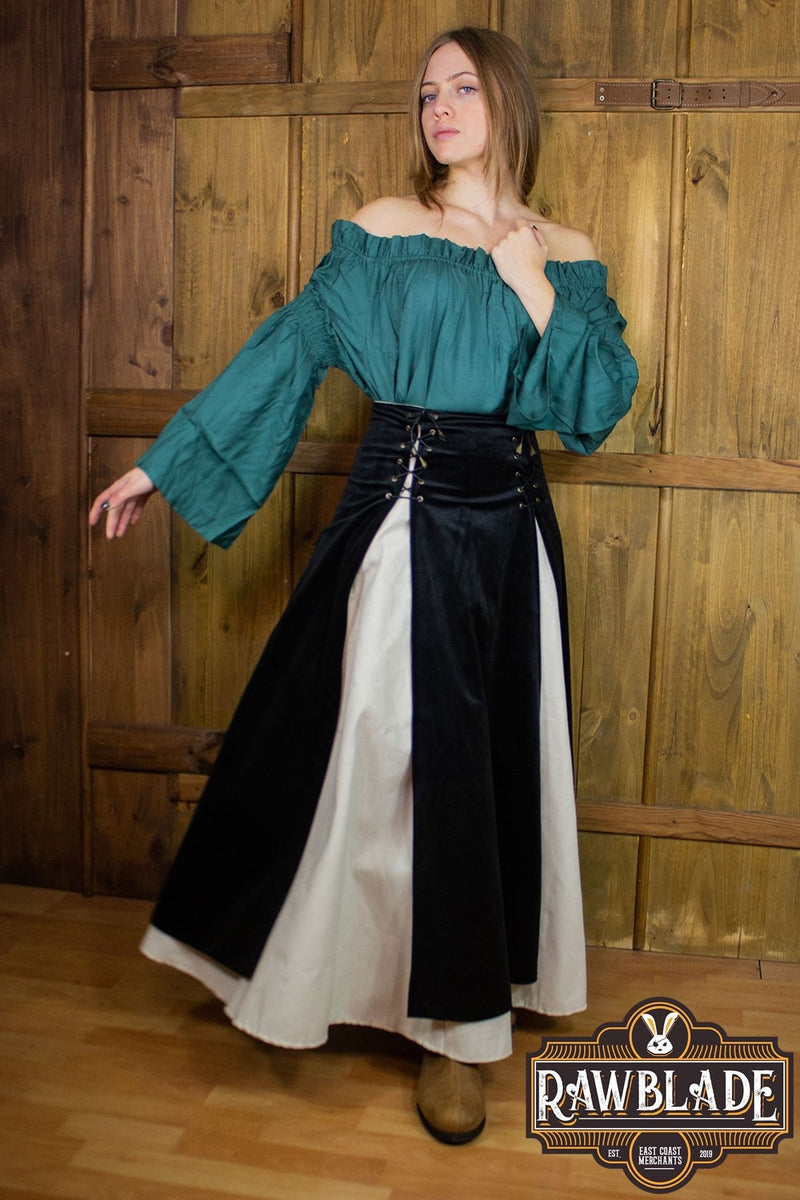 Luksusowa podwójna spódnica Isabela – czarna