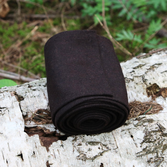 Owijacze na nogi Hredulf, brązowe, mieszanka wełny