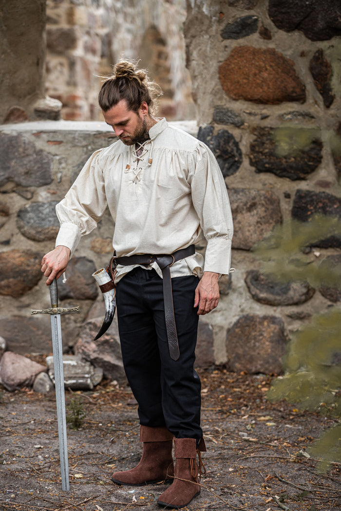 Medeltida skjorta Bernard, crème