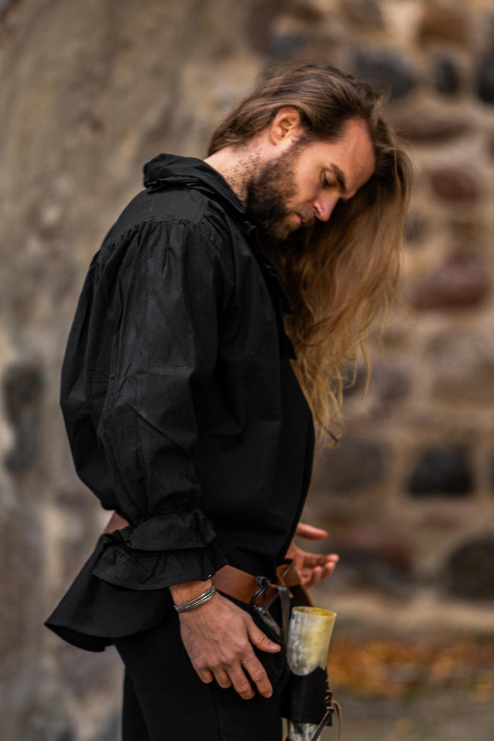 Piratskjorte, svart