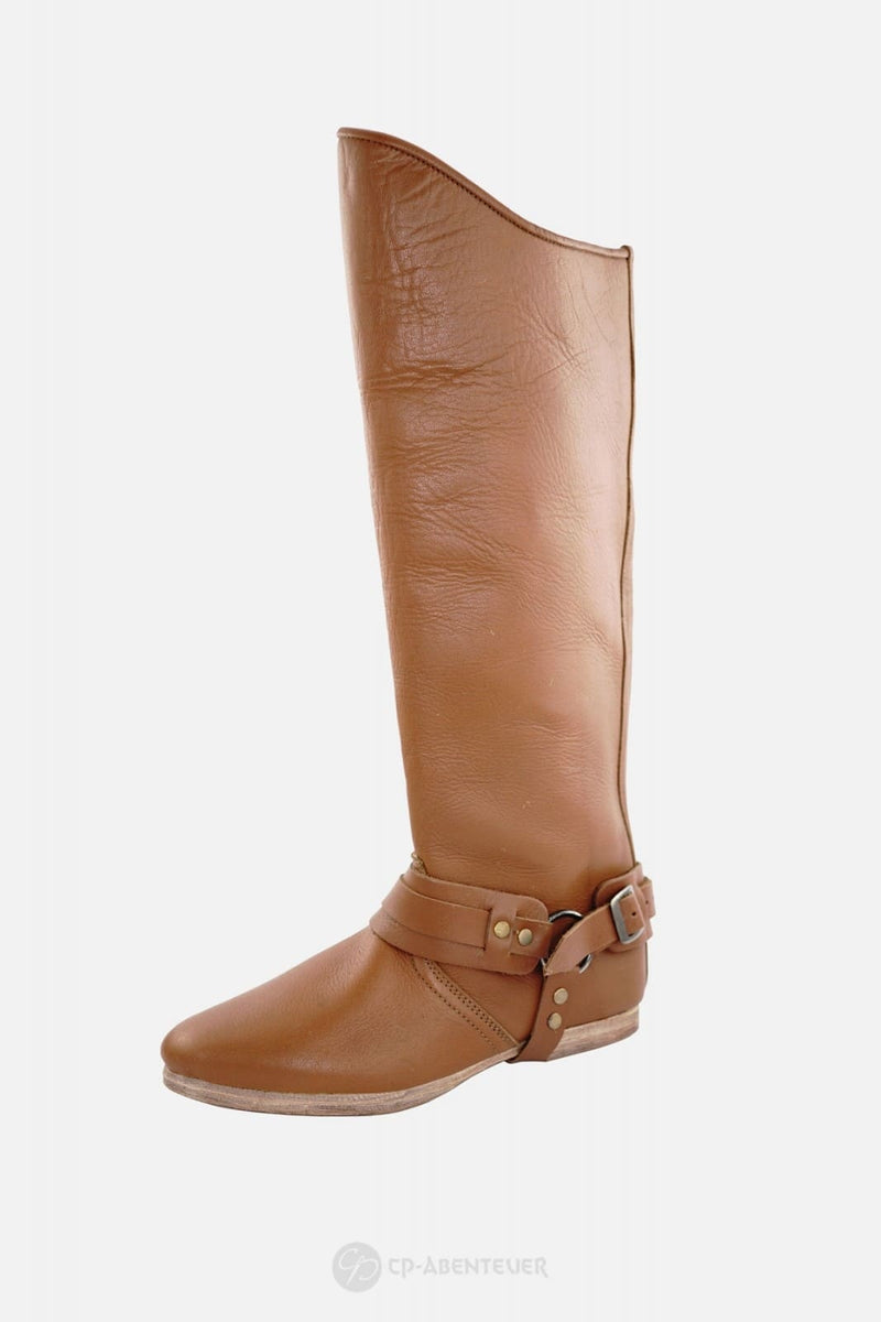 Musketierstiefel Heroldus, mittelalterlich, braun