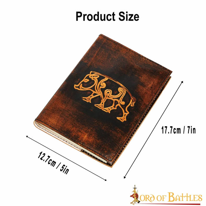 Carte din piele porc celtic Knochnagael