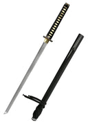 Katana ninja z białą samé, tępa (bojowa)