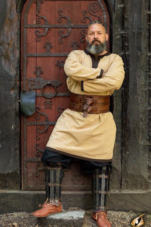 Cinturón de cintura con nudos celtas, marrón