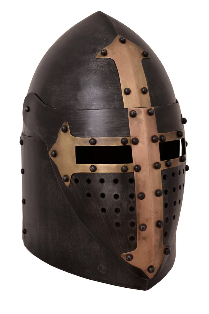 Casque Sugarloaf, avec visière articulée et finition antique, 1,6 mm