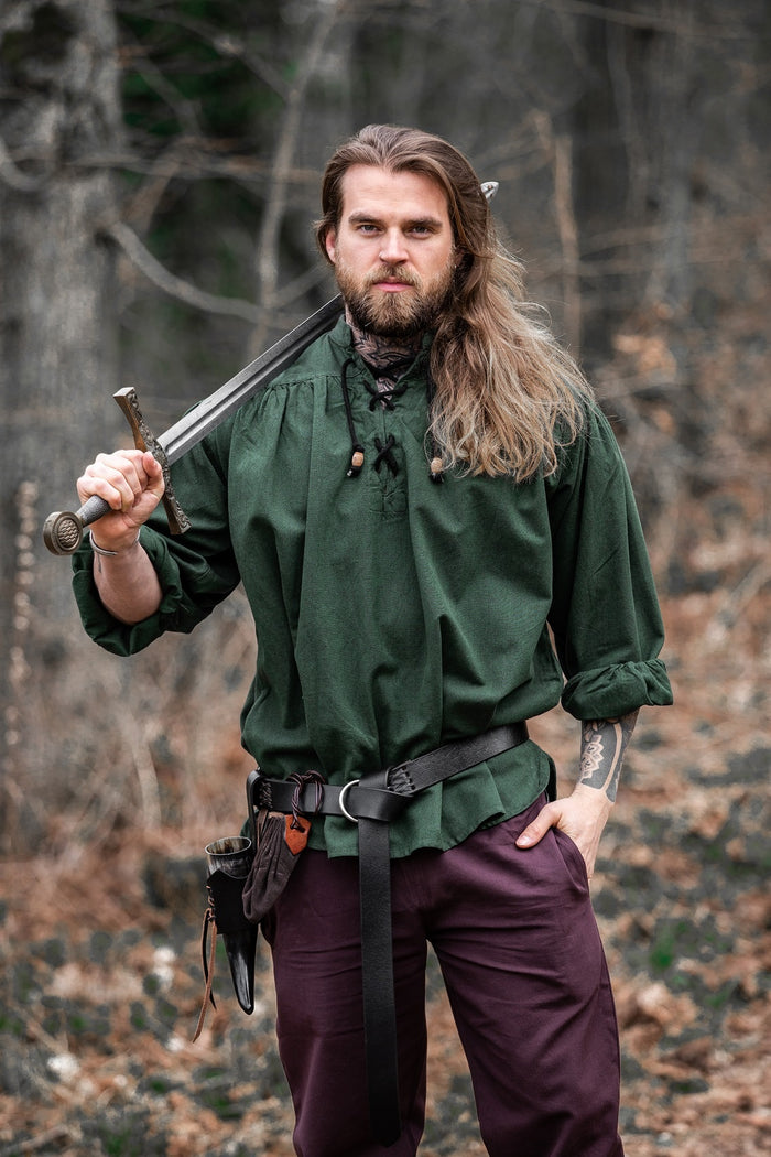 Chemise médiévale Georg, vert