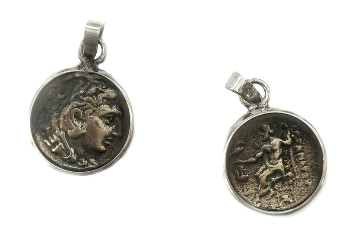 Munthanger Zeus en Hera, sterling zilver