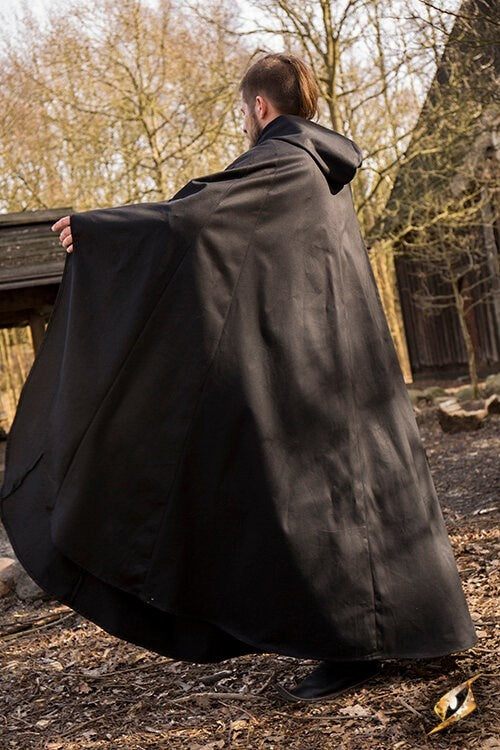 Middelalderkappe Terrowin, sort