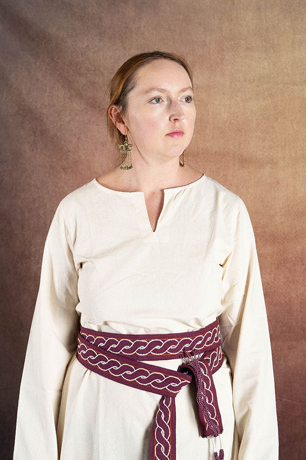 Medeltida klänning Elisa, vit