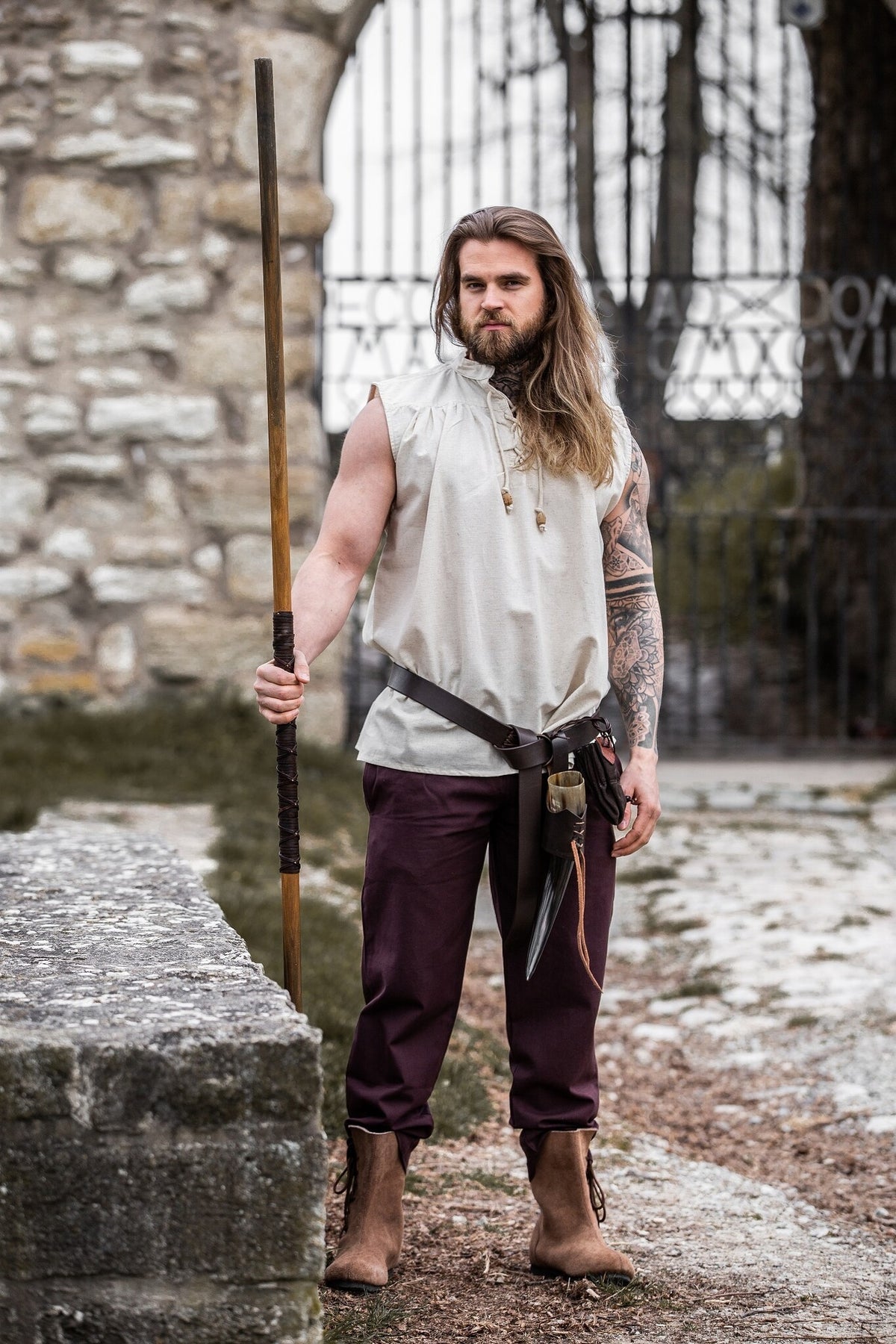 Medieval shirt Louis, cream