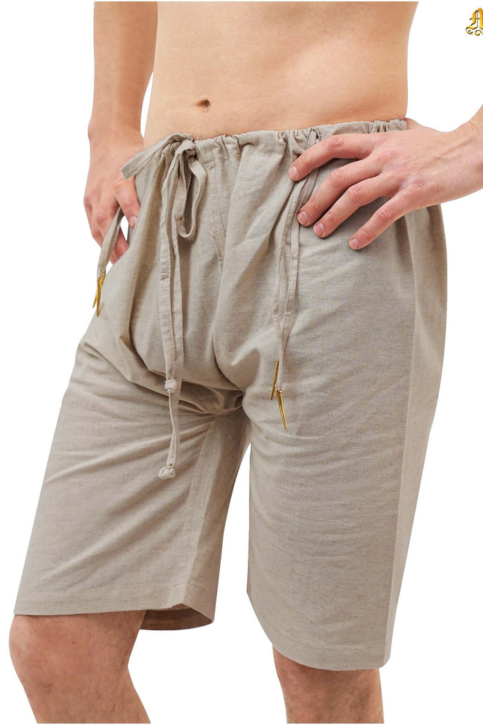 Braies médiévales, lin, naturel