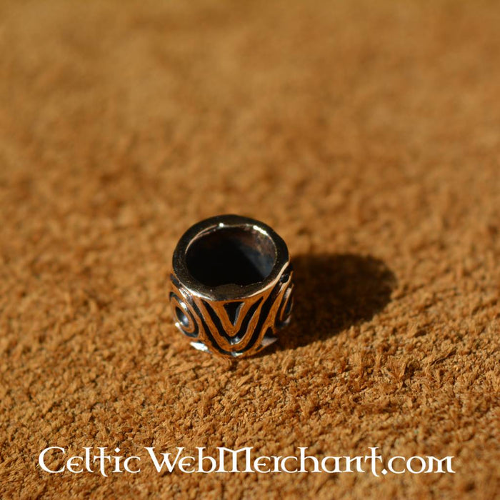 Middelalderlig hår- og skægperle, bronze