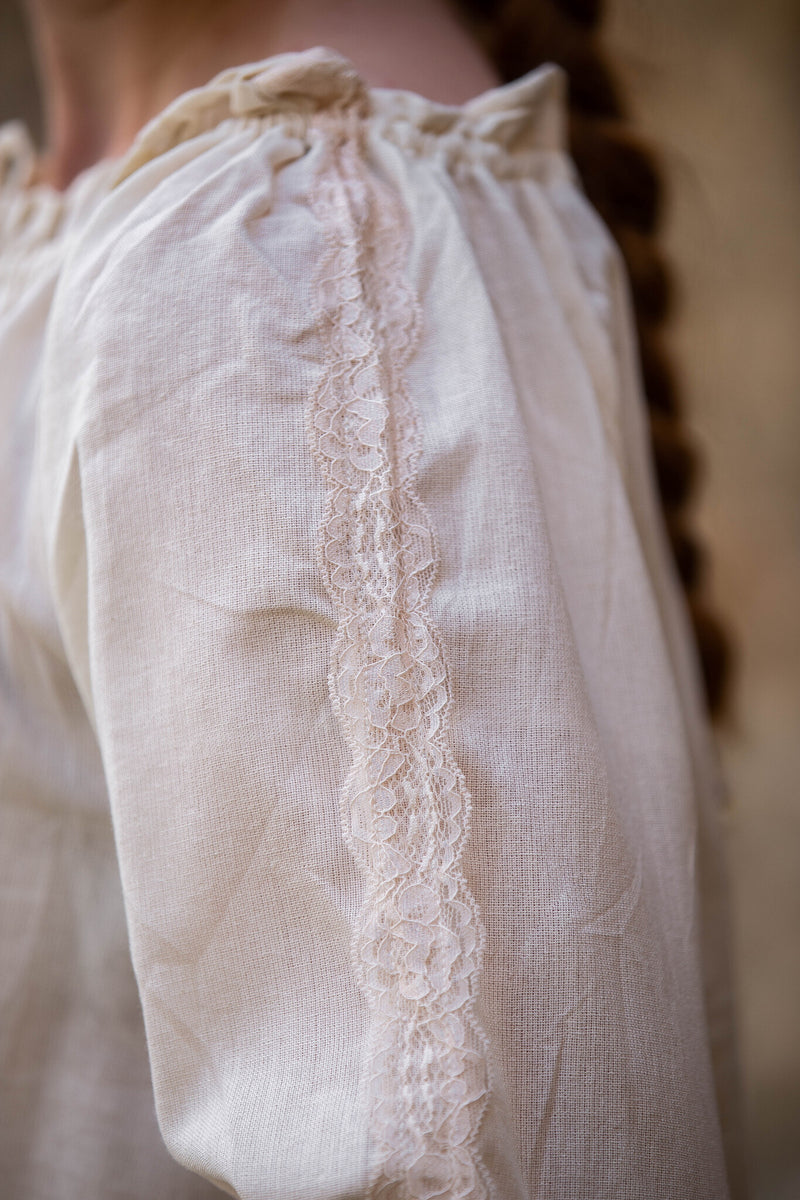 Skjorta Fleur, crème