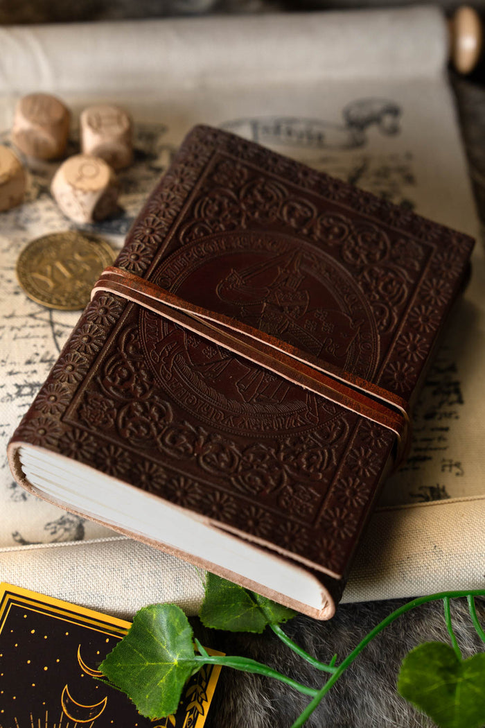 Leather journal knight