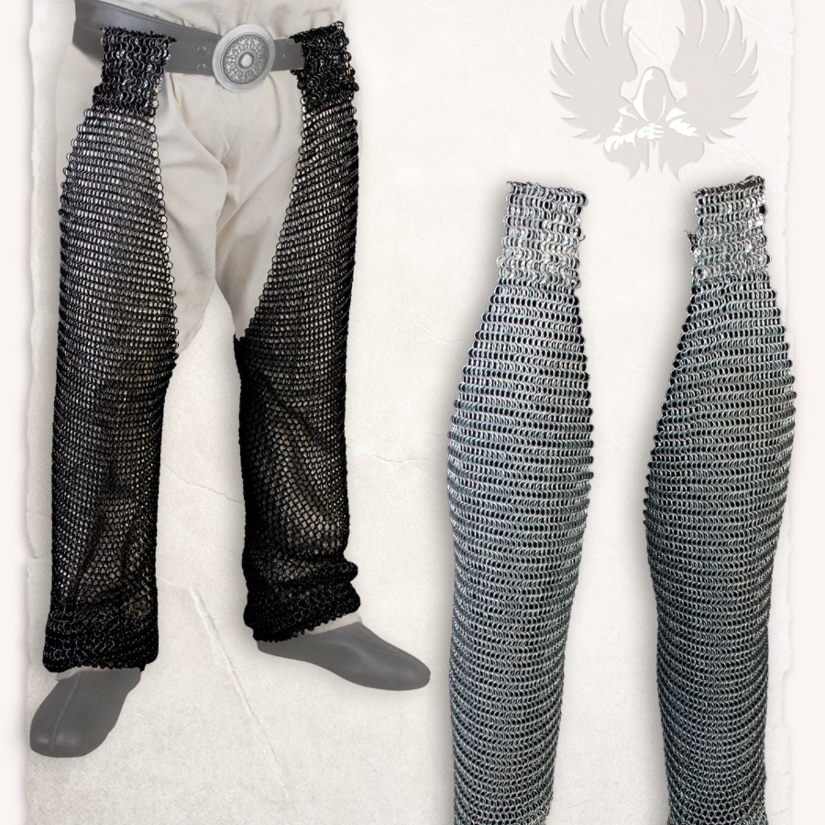 Maliën chausses Richard, ongeklonken ronde ringen, 8 mm