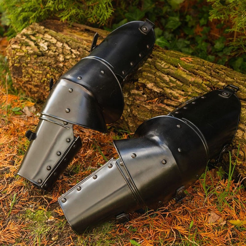 Vambraces Markward, Armpanzer, schwarz, 1,2 mm