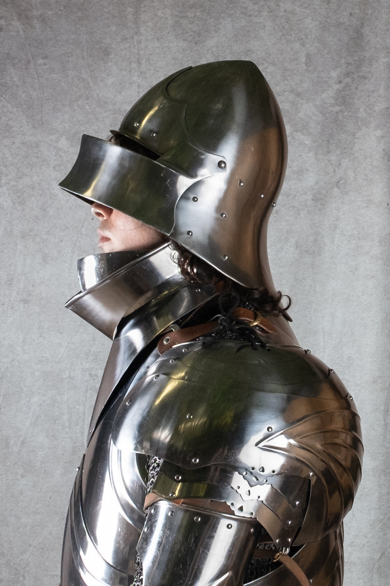 Pauldrons góticos 1460–1500, 1,6 mm