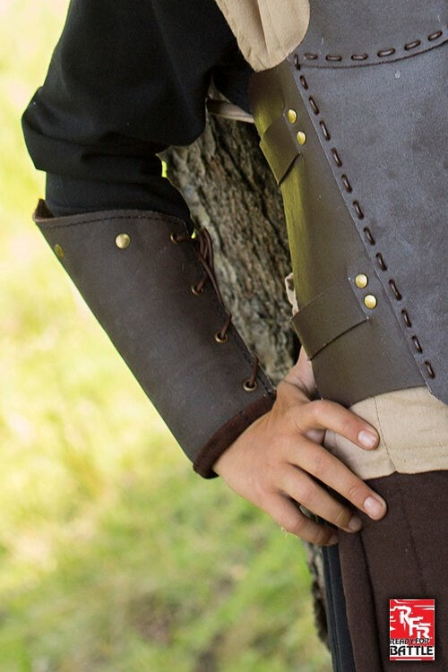 RFB Lederarmschienen, Unterarmschützer, braun, Paar