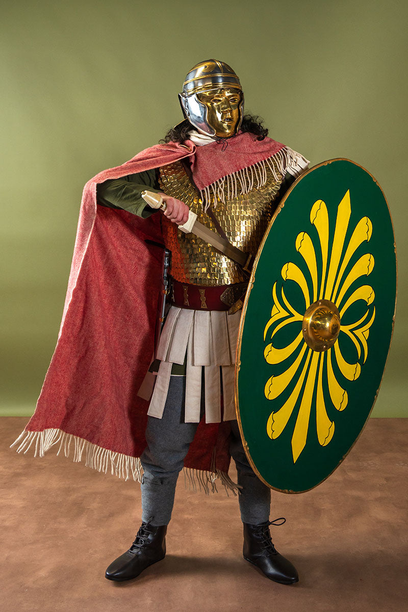 Casque de cavalerie romaine du 1er siècle avec larva-masque, 1,3 mm