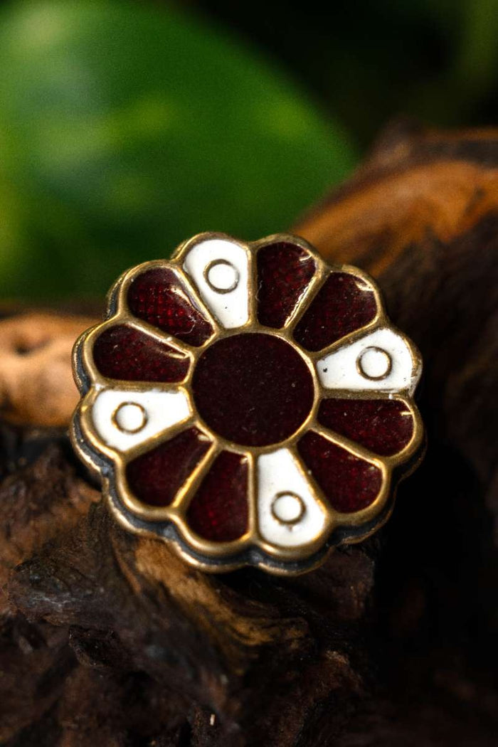 Alemannic Rosette fibula, bronze