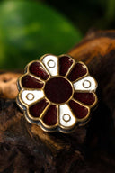 Alemanska fibula rozetowa, brąz