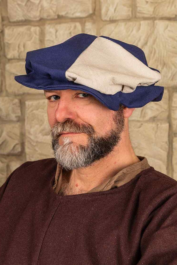 Landsknecht beret Jorg, black-cream