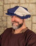 Landsknecht baret Jorg, zwart-creme