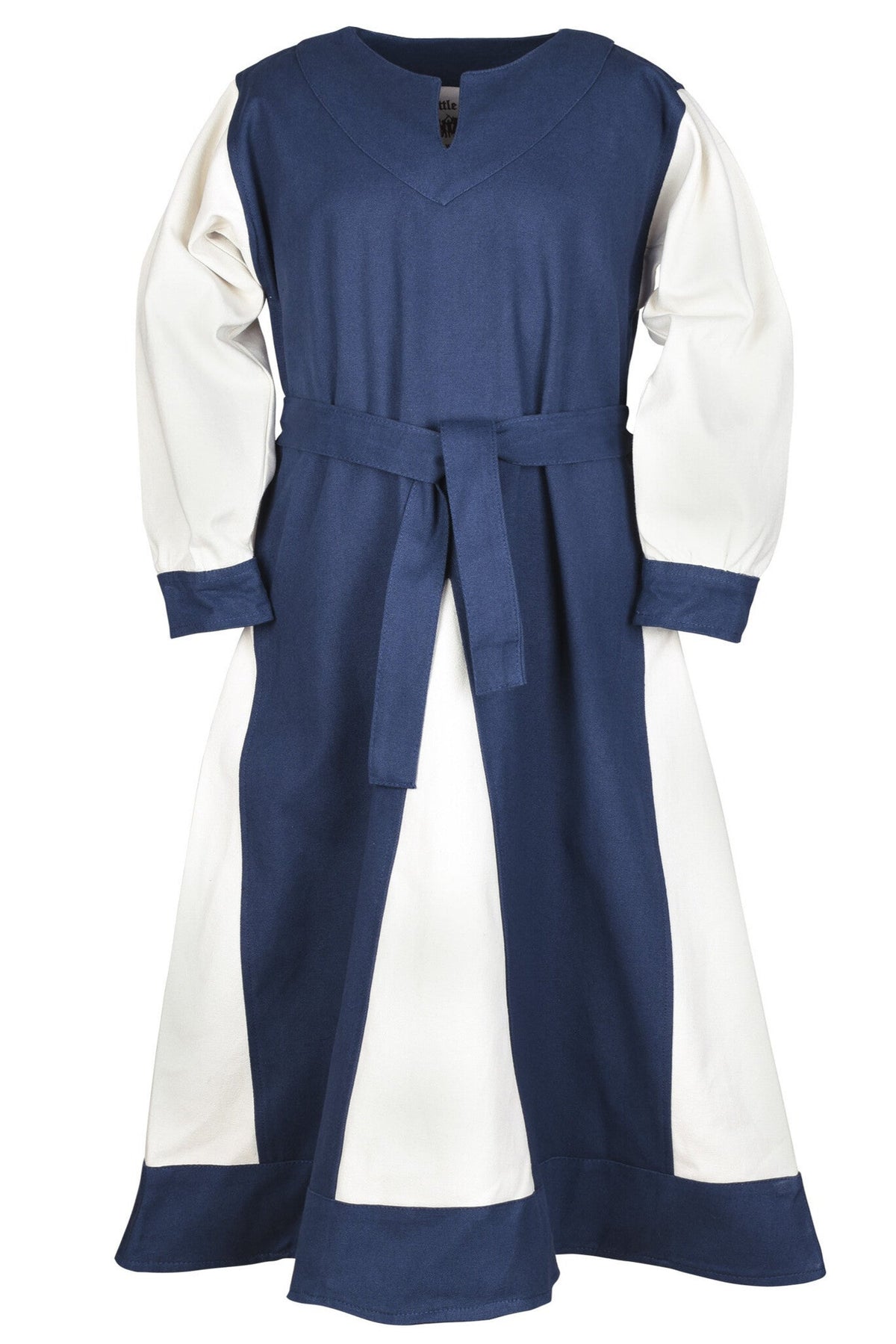 Mädchenkleid Birka, blau natur