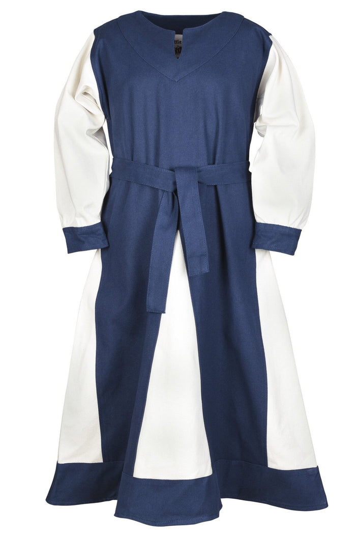 Mädchenkleid Birka, blau natur