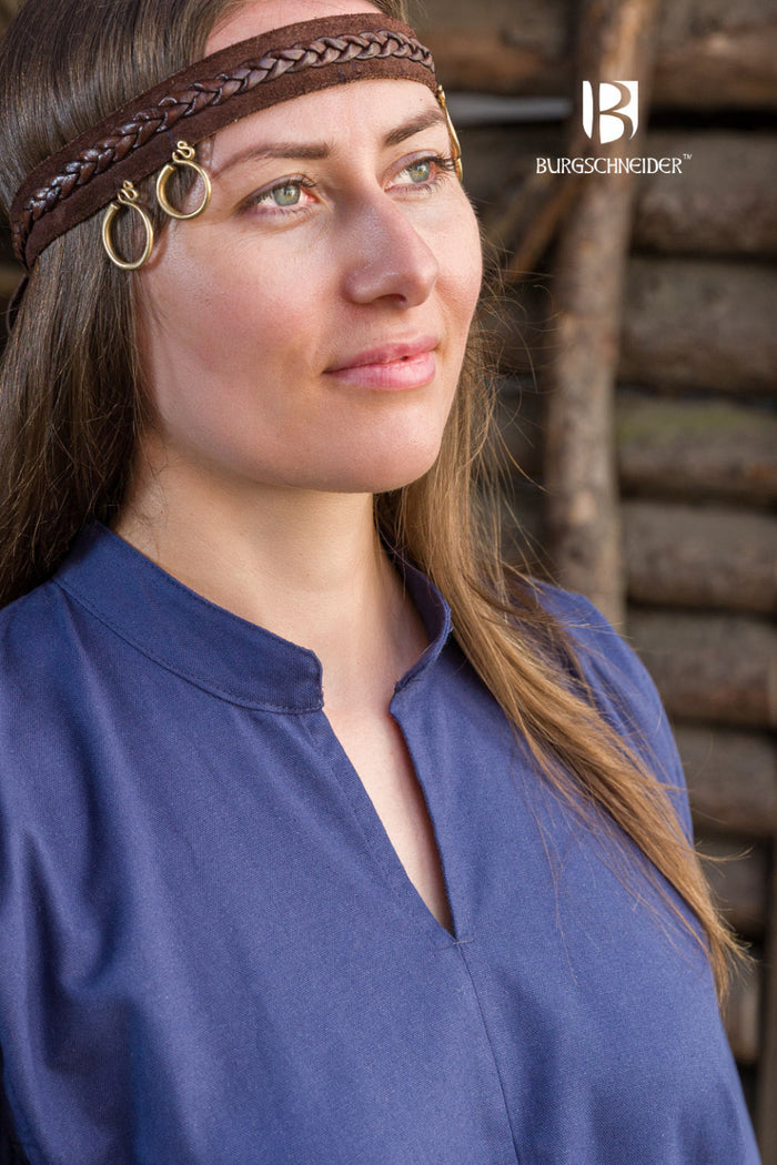 Rusvik wikińska suknia Marzena, niebieska