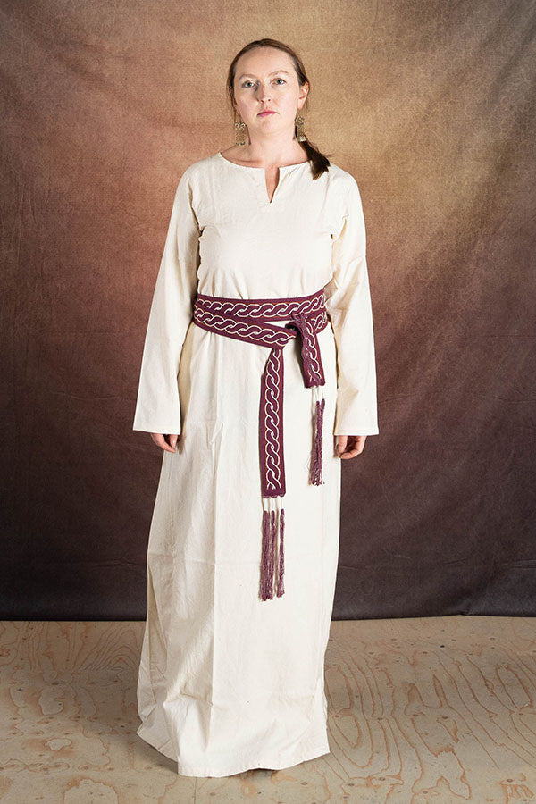 Medeltida klänning Elisa, vit