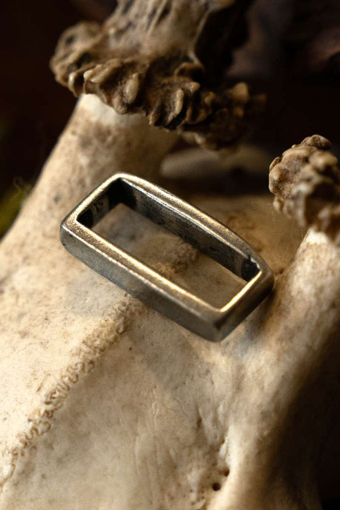 Riemlus, verzilverd, 2 cm riemen