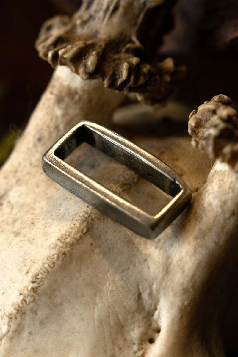 Bæltestrop, forsølvet, til 2 cm bælter