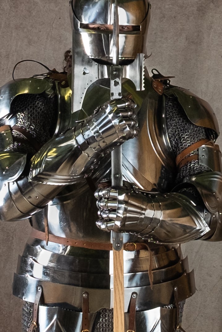 Gotyckie rękawice pancerne, 1450–1500, 1,2 mm