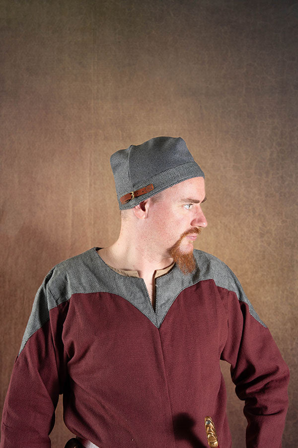 Vikingehue Toki, grå, uldblanding