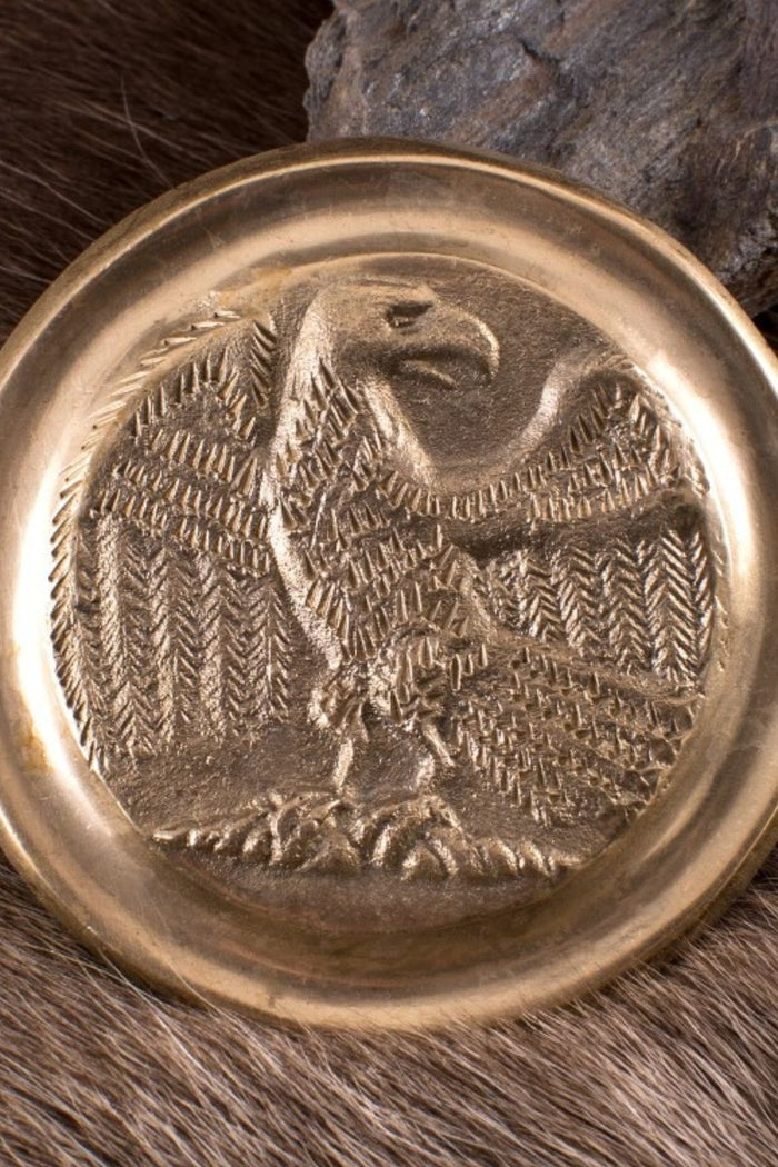 Roman phalera eagle gold color