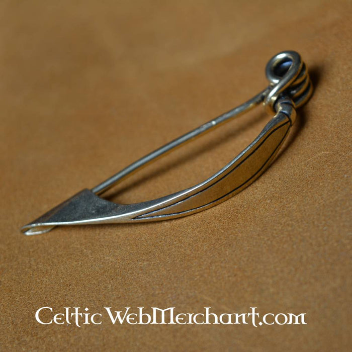 Fíbula celta de arco, siglos III–I a.C., bronce