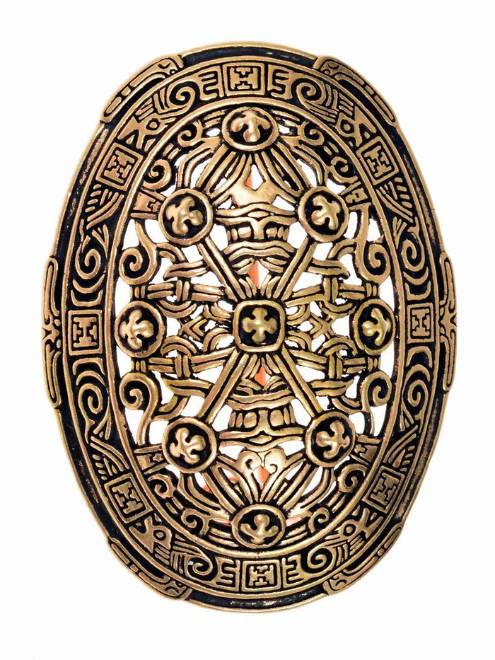 Wikińska brosza tarczowa IX wieku, styl Borre, brąz, cena za sztukę