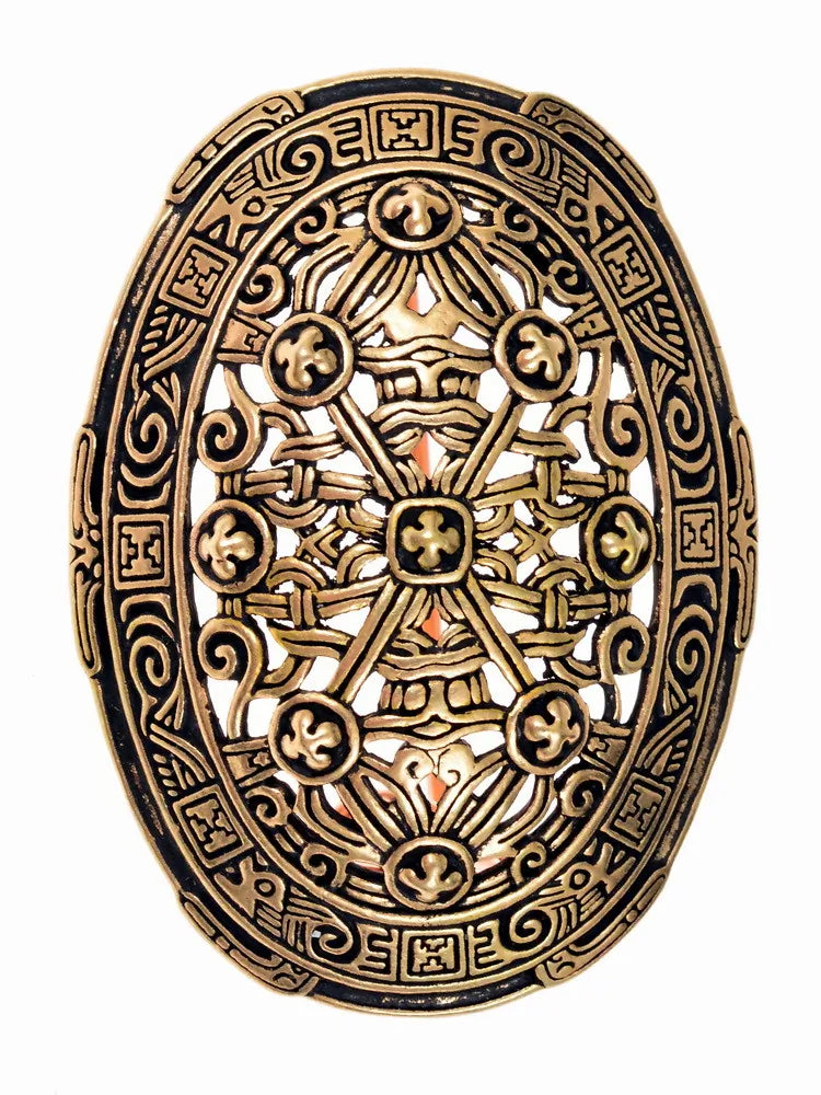 9. århundredes vikingeskjoldpaddebroche, Borrestil, bronze, pris pr. stk.
