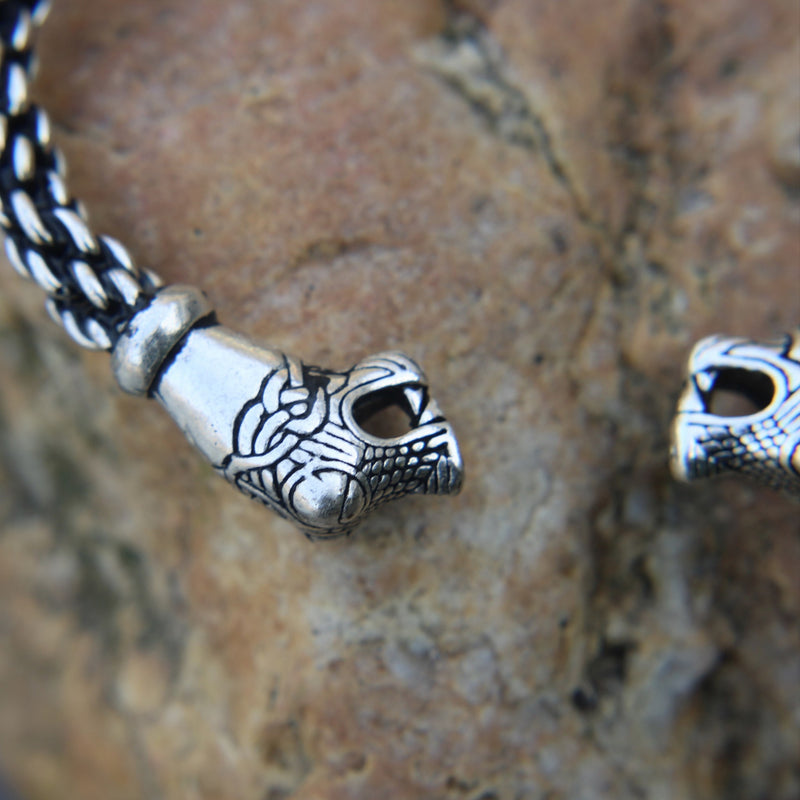 Bracciale vichingo Oseberg L, bronzo argentato