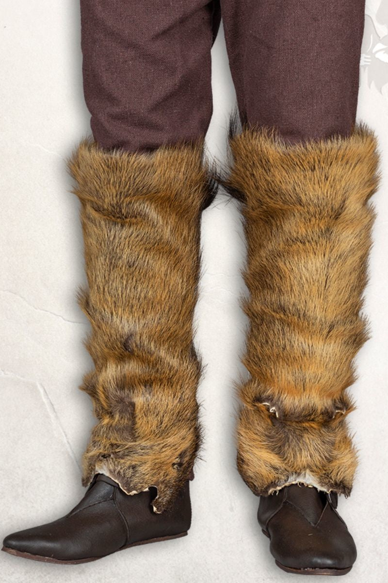 Aldhelm greave, fur, brown