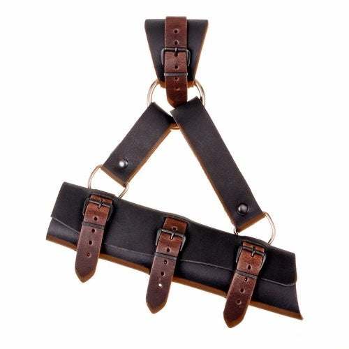 Suporte de espada de luxo para espadas LARP, castanho