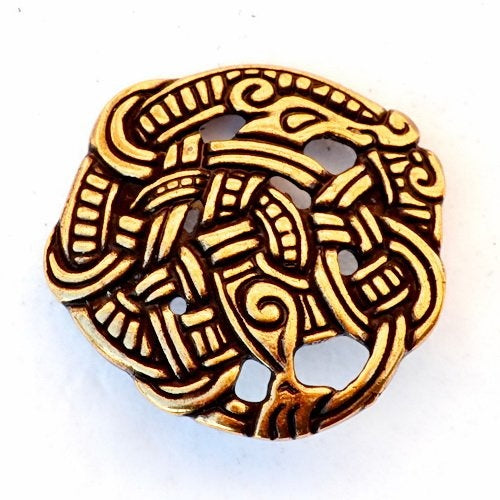 Garniture viking Midgard serpent, en laiton