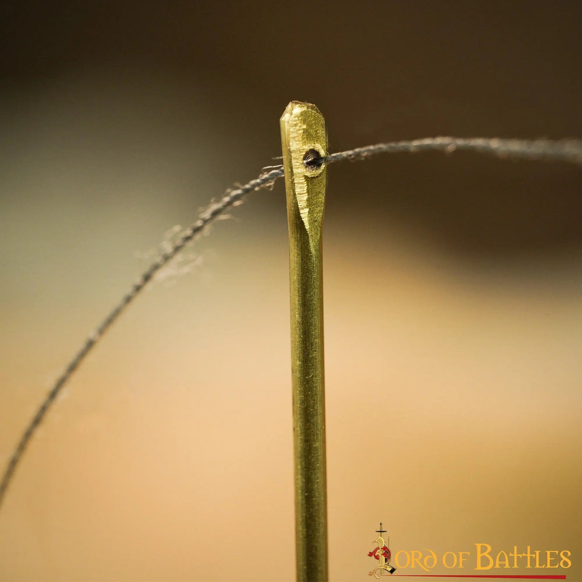 Messingen naalden, set van 6 stuks