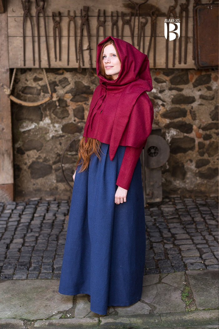 Chaperon Curt rouge, mélange de laine