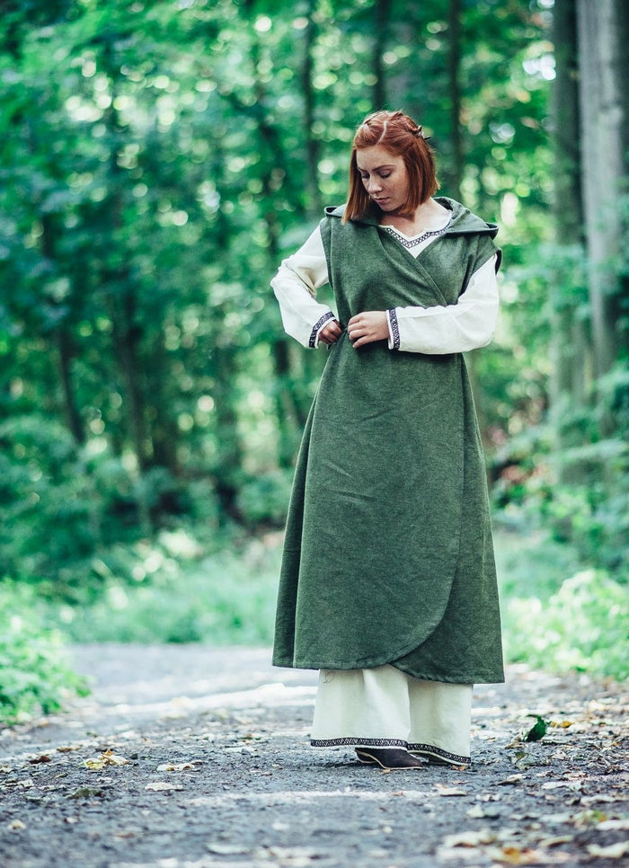 Suknia kopertowa Thyra, zielona