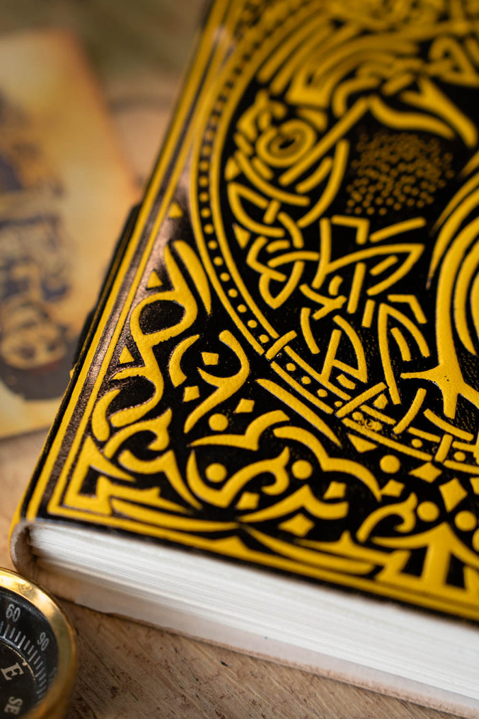 Leren boek Keltische levensboom