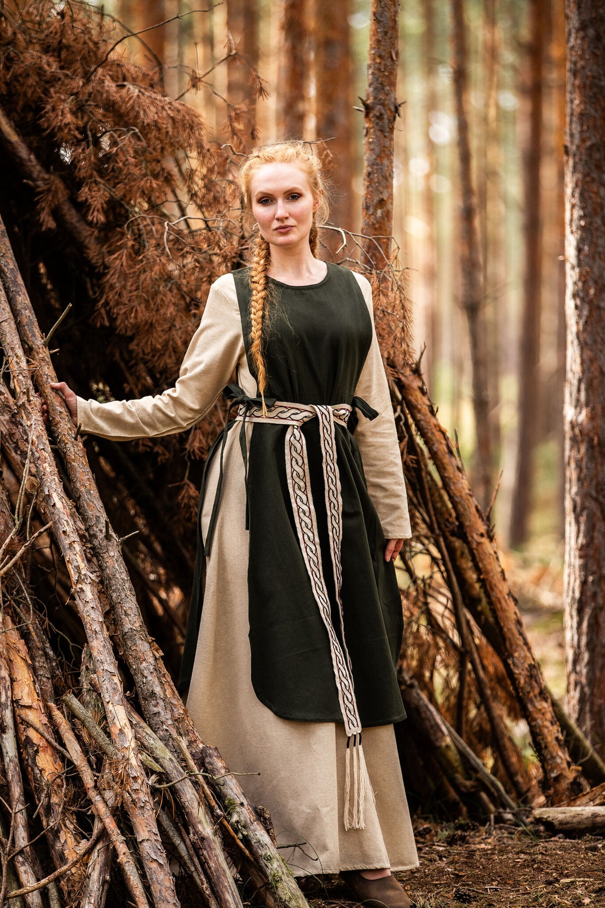 Okrycie wierzchnie Sigrid, zielone